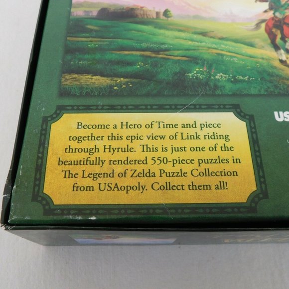 Legend Of Zelda 550 Piece Puzzle Links Ride Nintendo USAopoly Assembled Complete - Picture 7 of 9